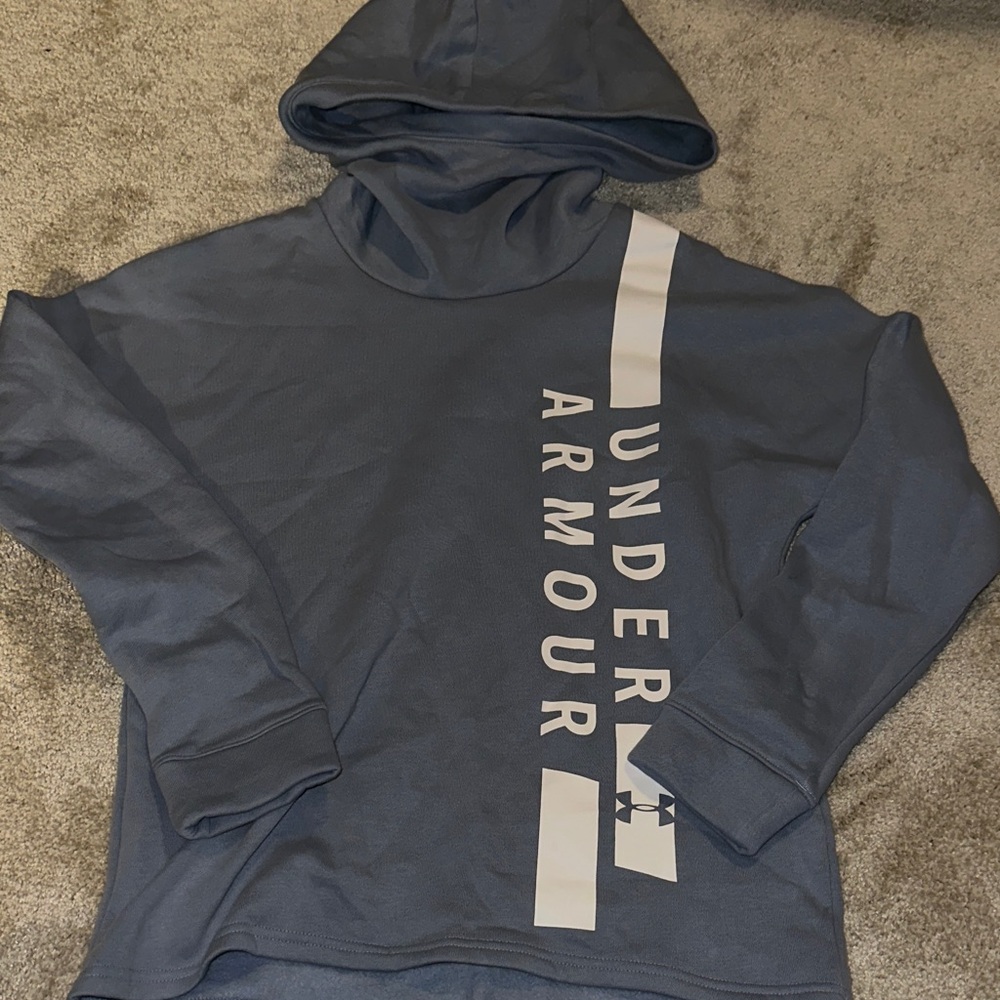 Under Armour Women’s Gray Blue Hoodie Sweater